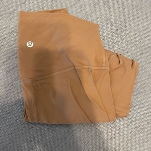 lululemon athletica brown-ish Align tights, size 6